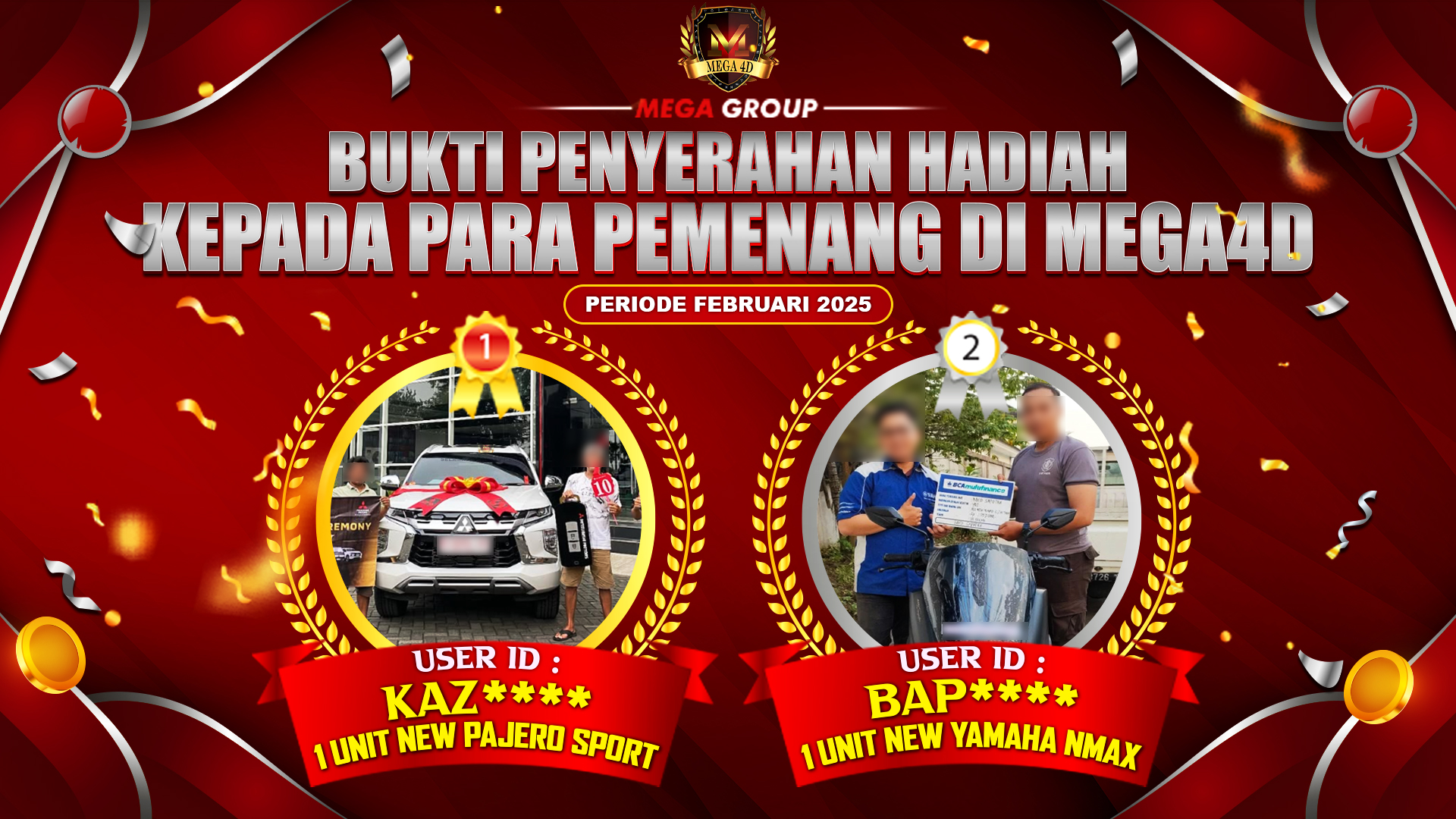 Selamat Kepada Member Setia MEGA4D Sudah Memenangkan Satu Unit Mobil Pajero Sport